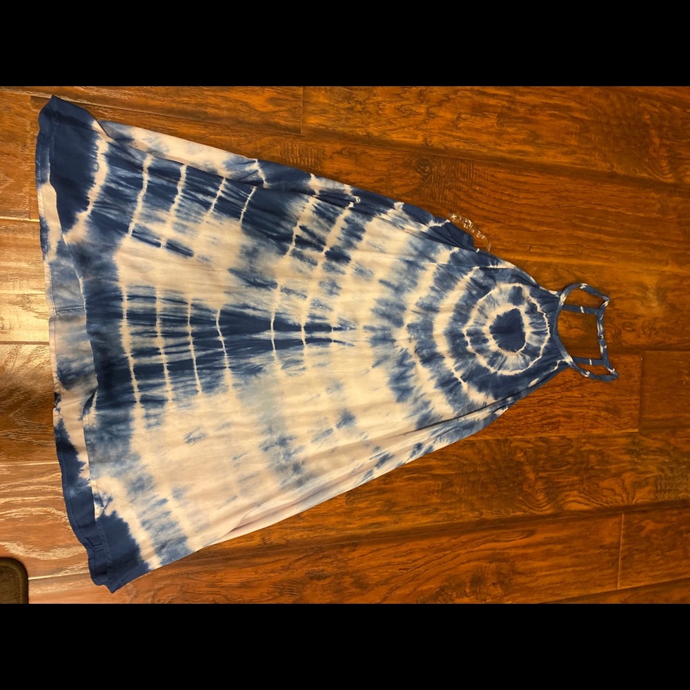 Blue and white tie dye Sundress